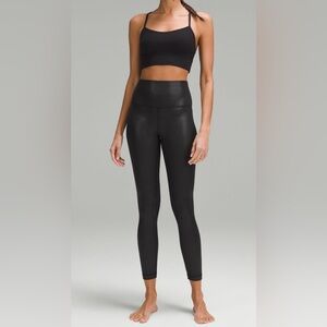#153 Lululemon Align High-Rise Pant 25" *Shine
Radiate Foil Print Black Sz 8